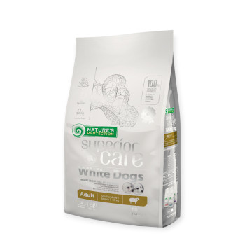 Nature's Protection Superior Care White Dogs Adult Small & Mini, с ягненком - 10 кг