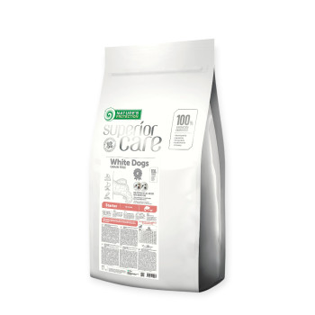 Nature's Protection Superior Care White Dogs Grain Free Starter All, с лососем - 17 кг