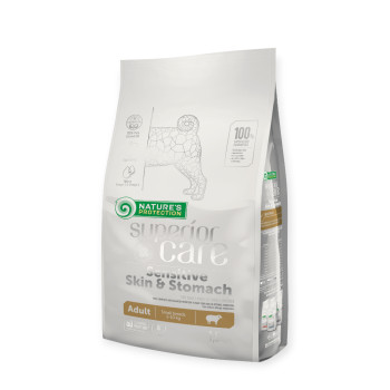 Nature's Protection Superior Care Sensitive Skin & Stomach Adult Small, з ягням - 1,5 кг