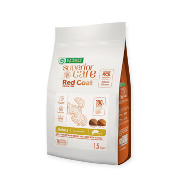 Nature's Protection Superior Care Red Coat Grain Free Adult Small для собак, з лососем - 1,5 кг