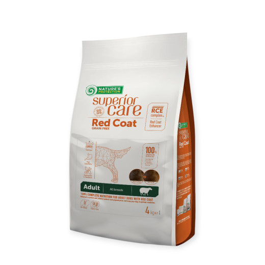 Nature's Protection Superior Care Red Coat Grain Free Adult All для собак, с ягненком - 4 кг
