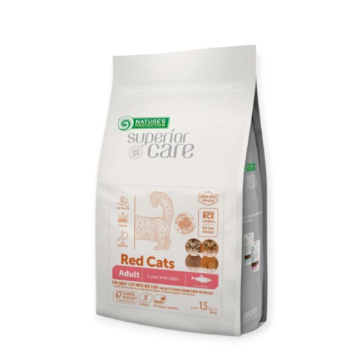 Nature's Protection Superior Care корм для котів із коричневою шерстю, з оселедцем - 1,5 кг