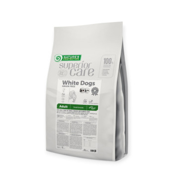 Nature's Protection Superior Care White Dogs Grain Free & Herring Adult Small, з комахою - 10 кг