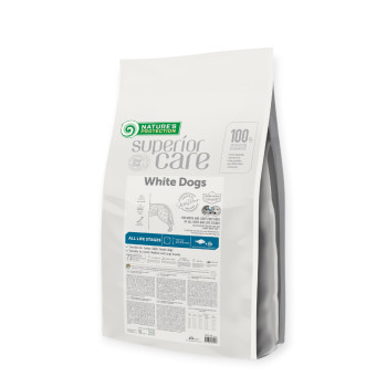 Nature's Protection Superior Care White Dogs White Fish All Sizes, с белой рыбой - 10 кг