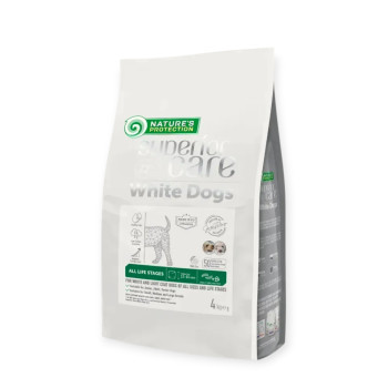 Nature's Protection Superior Care White Dogs Insect All Sizes, с белком насекомых - 4 кг
