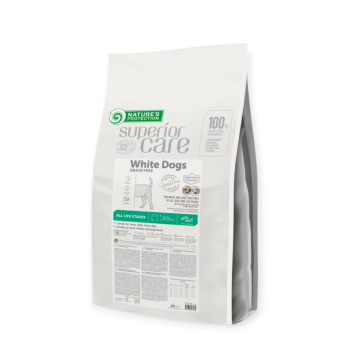 Nature's Protection Superior Care White Dogs Grain Free Insect, з білком комах - 17 кг