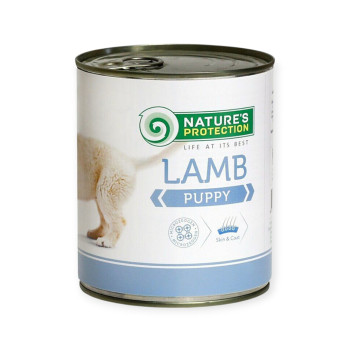 Nature's Protection Lamb влажный корм для щенков, с ягненком - 400 г
