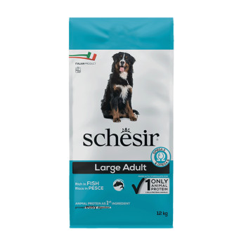 Schesir Dog Large Adult Fish корм для дорослих собак великих порід, з рибою - 12 кг