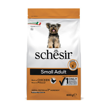 Schesir Dog Small Adult Chicken корм для собак малих порід, з куркою - 800 г