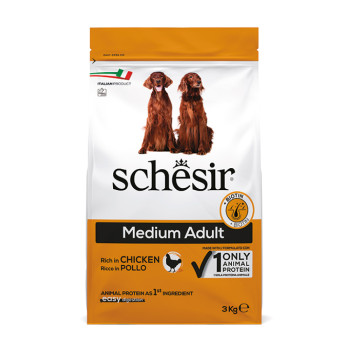 Schesir Dog Medium Adult Chicken корм для собак середніх порід, з куркою - 3 кг