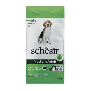 Schesir Dog Medium Adult Lamb корм для собак середніх порід, з ягням - 12 кг