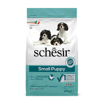 Schesir Dog Small Puppy корм для цуценят малих порід, з куркою - 800 г