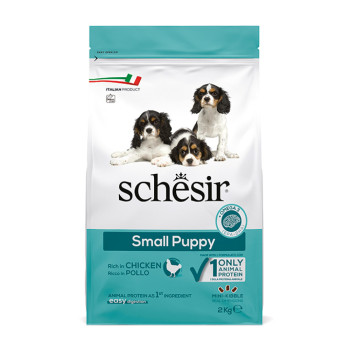 Schesir Dog Small Puppy корм для щенков малых пород, с курицей - 2 кг
