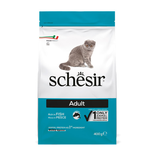 Schesir Cat Adult Fish корм для дорослих котів, з рибою - 400 г