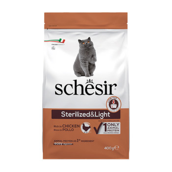 Schesir Cat Sterilized & Light Chicken корм для стерилізованих котів, з куркою - 400 г
