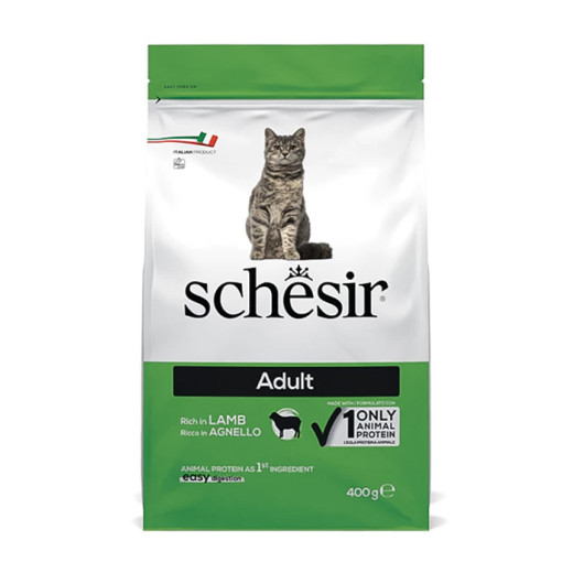 Schesir Cat Adult Lamb корм для дорослих котів, з ягням - 400 г