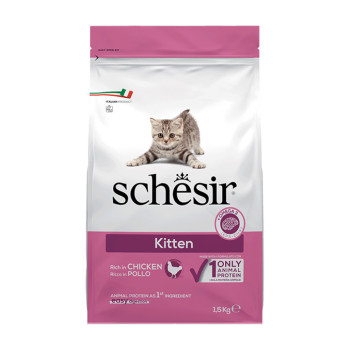Schesir Kitten корм для кошенят, з куркою - 1,5 кг