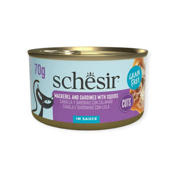 Schesir Grill Mackerel & Sardines & Squids корм для котів, із макреллю та сардиною - 70 г