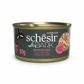 Schesir After Dark Chicken & Beef корм для котів, з куркою та яловичиною - 80 г
