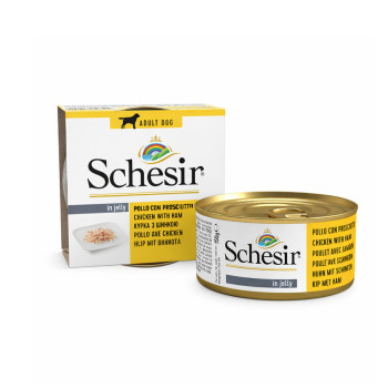 Schesir Chicken & Ham корм для собак, з курячим філе та шинкою - 150 г