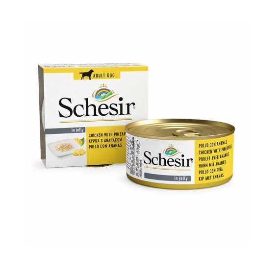 Schesir Chicken & Pineapple корм для собак, з куркою та ананасом - 150 г