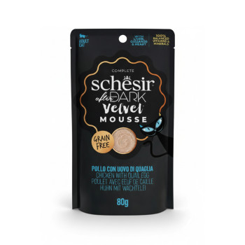 Schesir After Dark Chicken & Quail Egg мус для котів, з куркою та перепелиним яйцем - 80 г