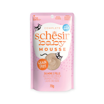 Schesir Baby Chicken & Salmon мус для кошенят, з куркою та лососем - 70 г