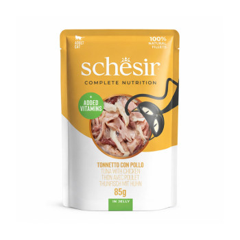 Schesir Tuna & Chicken для котів, з куркою та тунцем - 85 г