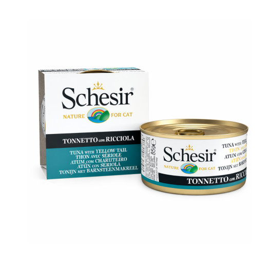 Schesir Tuna & Yellow Tail корм для котів, з тунцем та жовтохвостом - 85 г