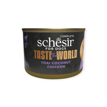 Schesir Taste the World Chicken Thai Coconut корм для собак, з куркою по-тайські  150 г