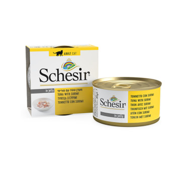 Schesir Tuna & Surimi корм для кошек, с тунцем и сурими - 85 г