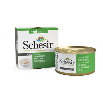 Schesir Chicken Fillets корм для кошек, с куриным филе - 85 г