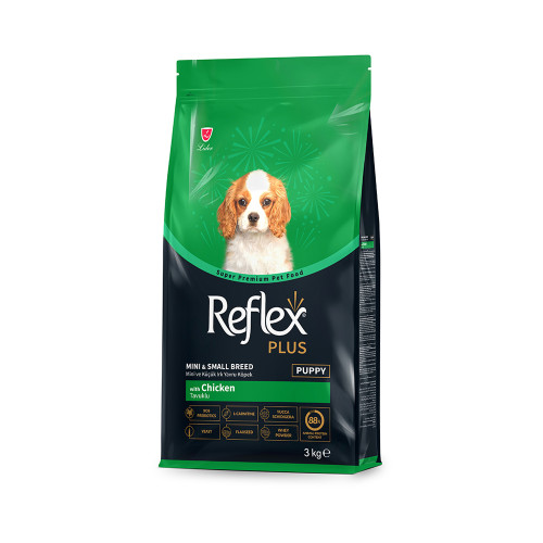 Reflex Plus Junior Mini & Small Chicken корм для цуценят, з курою - 3 кг