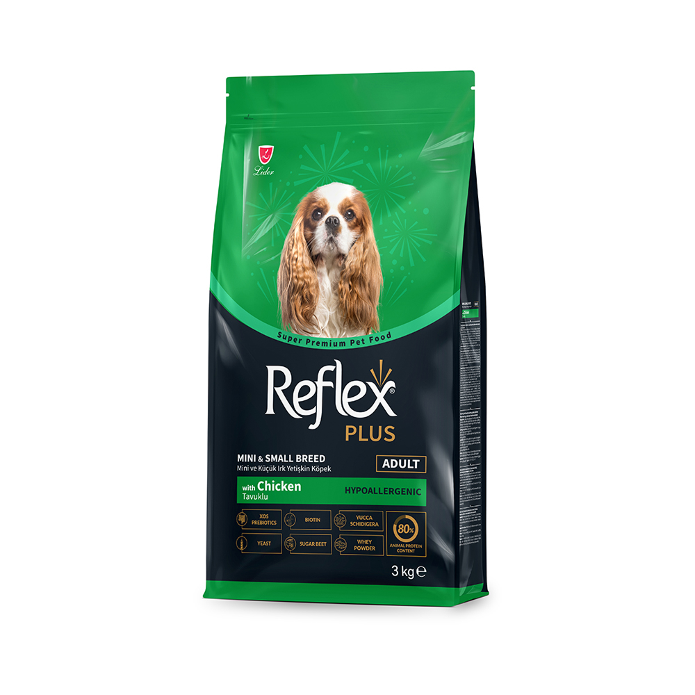 Reflex Plus Dog Adult Mini корм для собак малых пород, с курицей - 3 кг