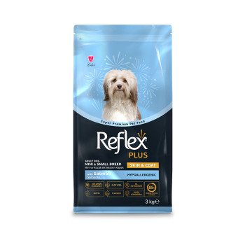Reflex Plus Dog Adult Small Skin & Coat корм для собак малых пород, с лососем - 3 кг
