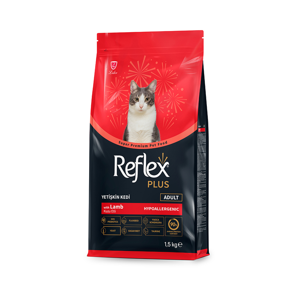 Reflex Plus Cat Adult Lamb & Rice корм для кошек, с ягненком - 1,5 кг