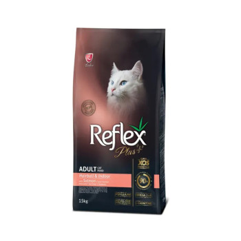 Reflex Plus Cat Adult Anti-Hairball Salmon коры для кошек, с лососем - 15 кг