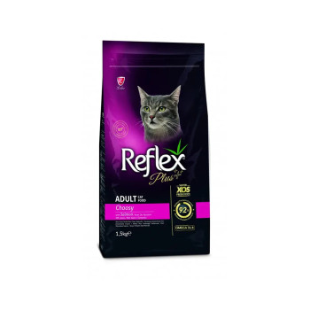 Reflex Plus Cat Adult Choosy корм для прихотливых кошек, с лососем - 1,5 кг