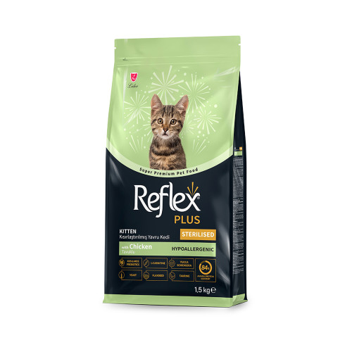 Reflex Plus Kitten Sterilized корм для стерилізованих кошенят, з куркою - 1,5 кг