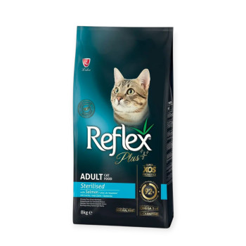 Reflex Plus Cat Adult Sterilised Salmon корм для стерилізованих котів, з лососем - 8 кг