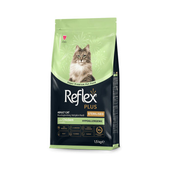 Reflex Plus Cat Adult Sterilised Chicken корм для стерилизованных кошек, с курицей - 15 кг