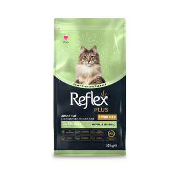 Reflex Plus Cat Adult Sterilised Chicken корм для стерилизованных кошек, с курицей - 1,5 кг
