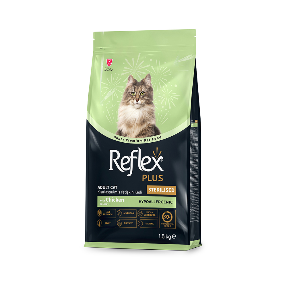 Reflex Plus Cat Adult Sterilised Chicken корм для стерилизованных кошек, с курицей - 1,5 кг