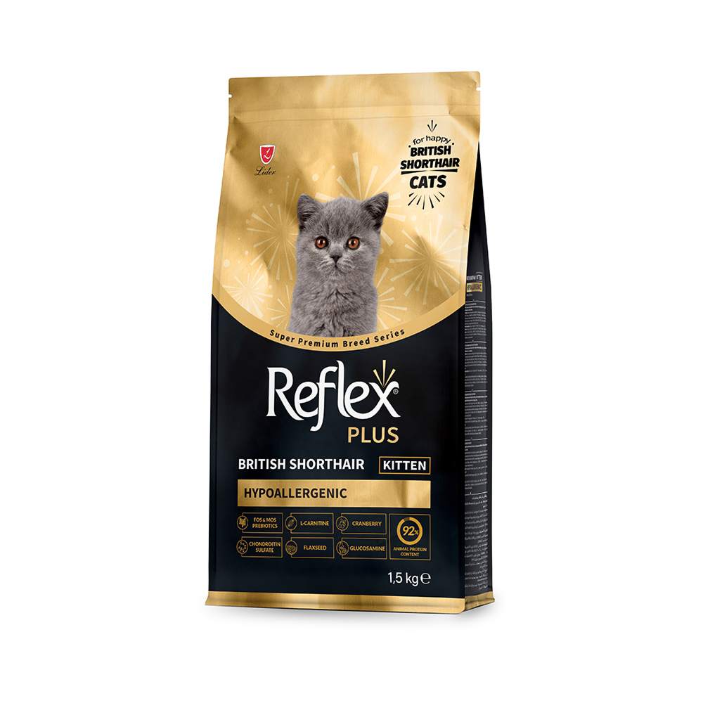 Reflex Plus Kitten British Shorthair корм для котят британской породы - 1,5 кг