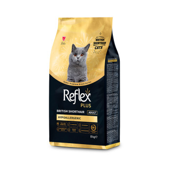 Reflex Plus Cat Adult British Shorthair корм для кошек британской породы - 8 кг