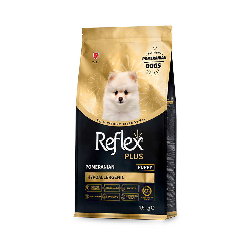 Reflex Plus Puppy Pomeranian корм для щенков породы померанский шпиц- 1,5 кг