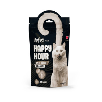 Reflex Plus Happy Hour ласощі для котів, з лососем та колагеном - 60 г