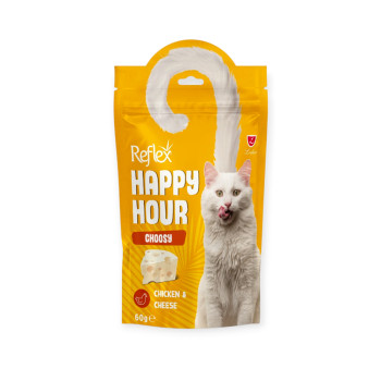 Reflex Happy Hour ласощі для вибагливих котів, з куркою та сиром - 60 г