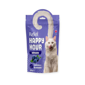 Reflex Happy Hour ласощі урінарі для котів, з куркою та чорницею - 60 г