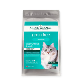 Arden Grange Cat Sensitive Ocean Fish & Potato корм для чувствительных кошек с рыбой - 4 кг